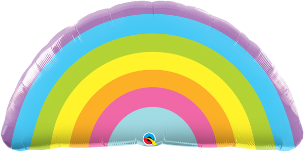 Arcoiris colores pasteles balloon 36"