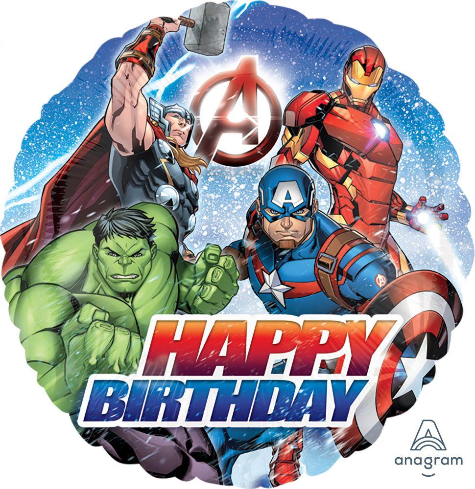 Avengers Happy Birthday Balloon 18" 