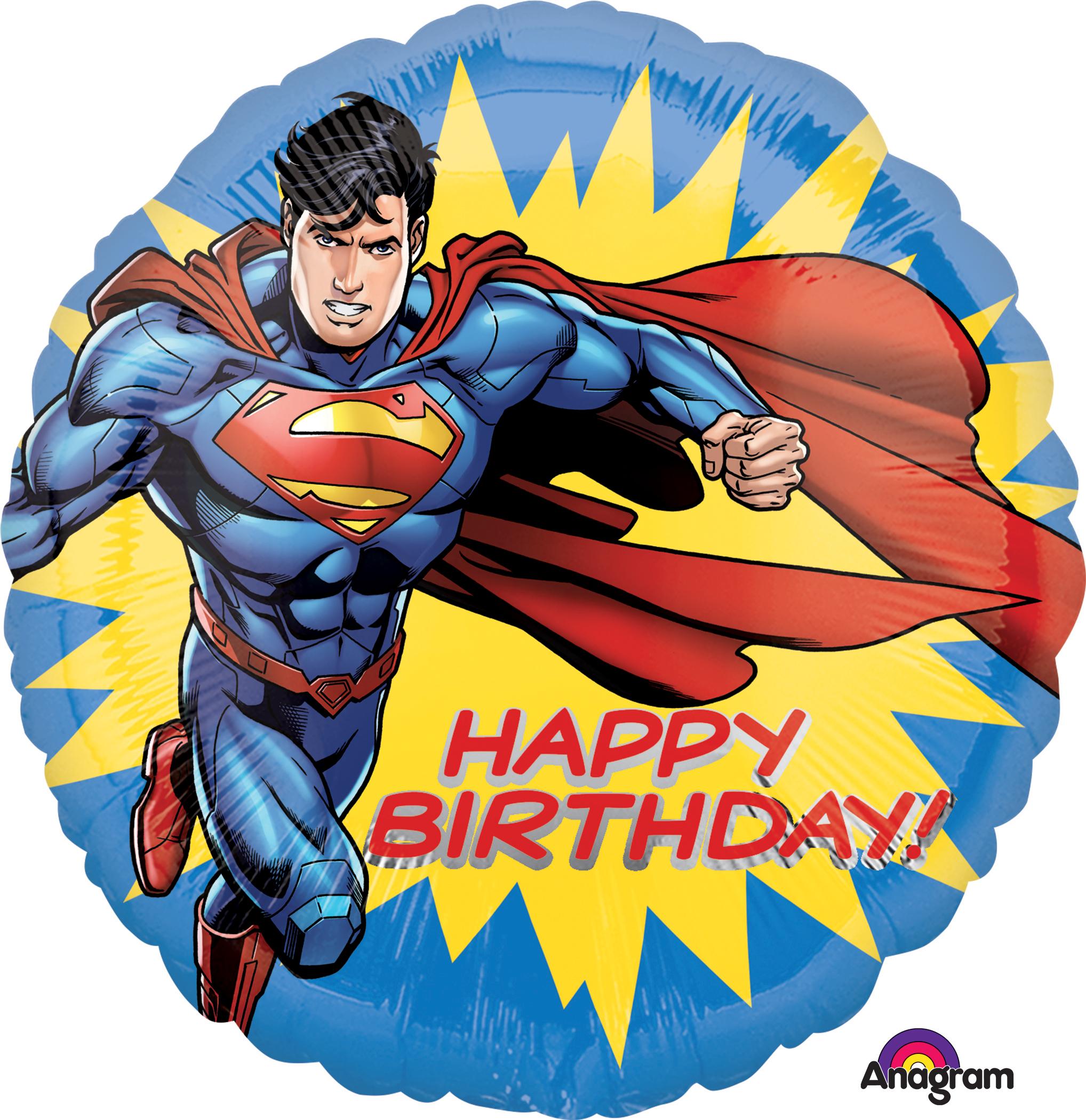 Superman Happy Birthday Balloon 18" 