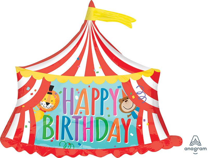 Carpa Circo birthday balloon 28"
