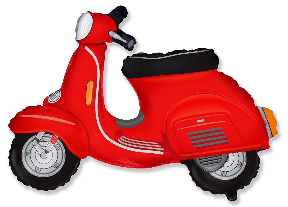 Moto Scooter Roja 38"