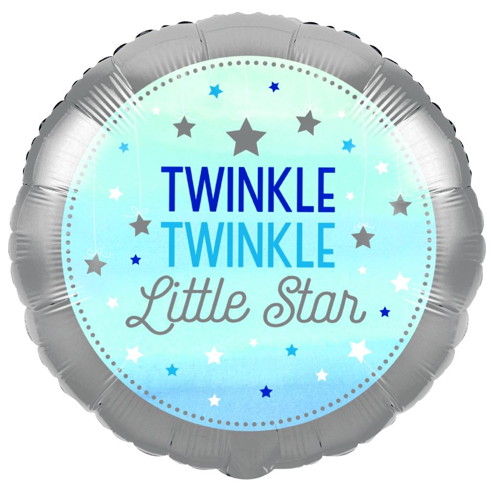 Twinkle Twinkle Boy balloon 18"