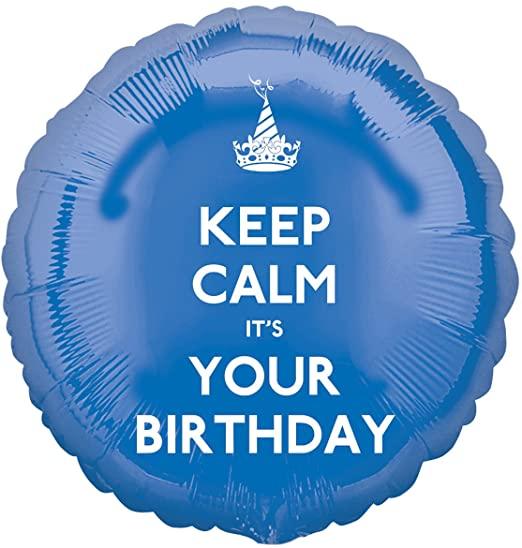Keep Calm birthday balloon 18"