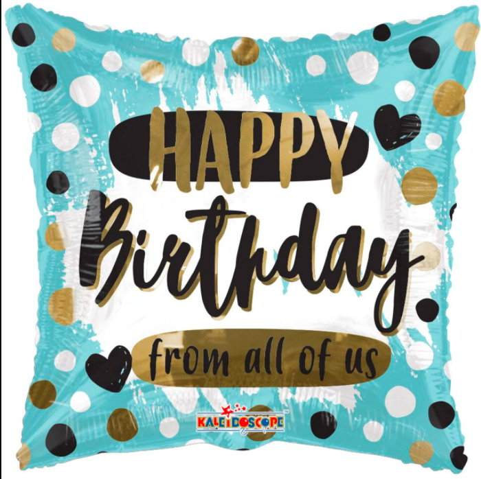 Happy birthday from all balloon 18"