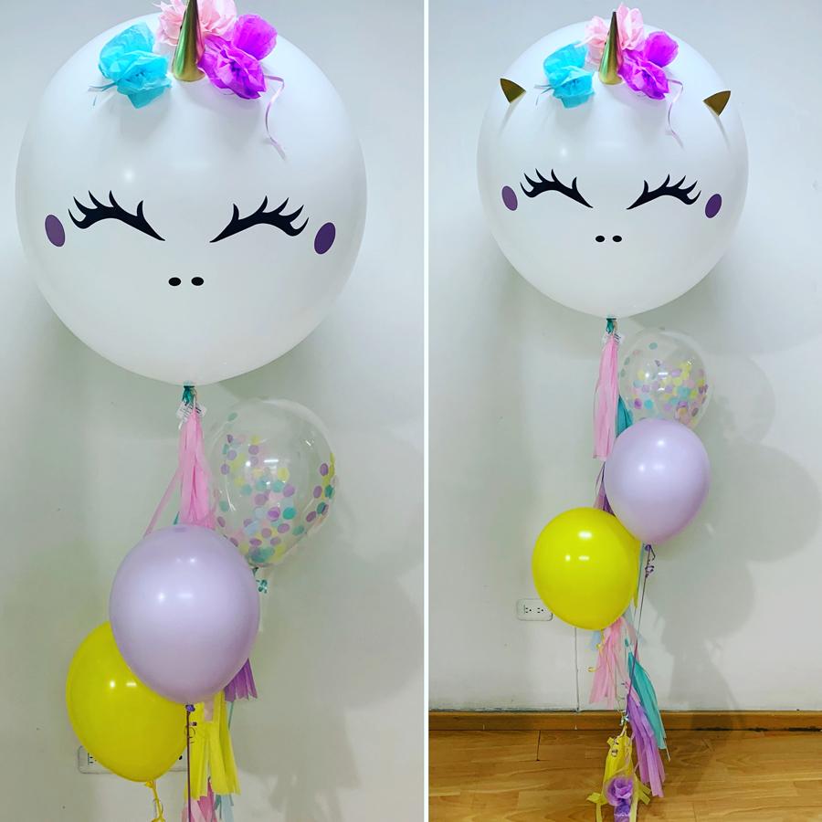 Globo gigante personalizado Unicornio